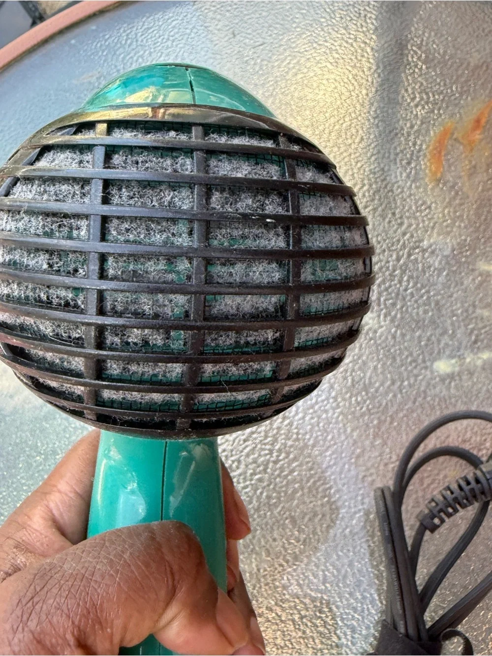 Revlon Teal Hair Dryer with Black Accents